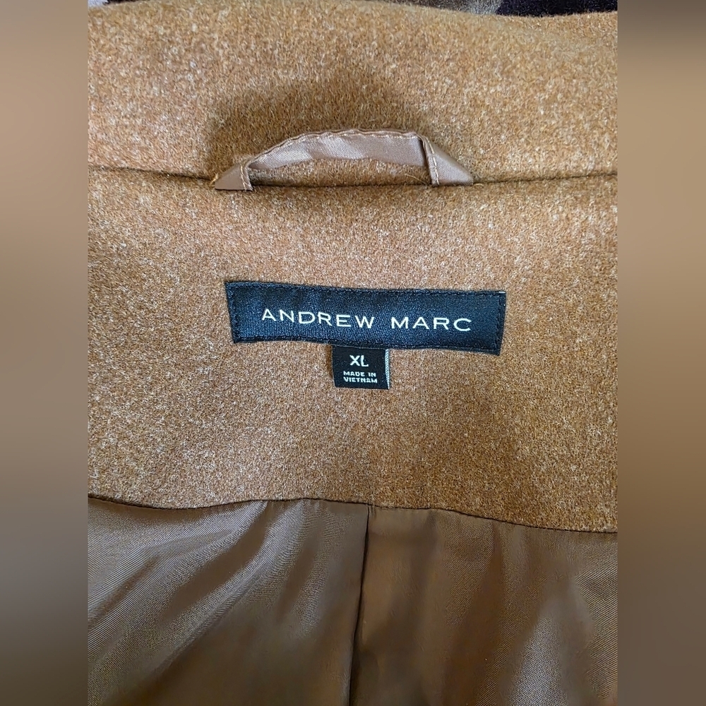 Women's Brown Wool Coat - Picture 11 of 11